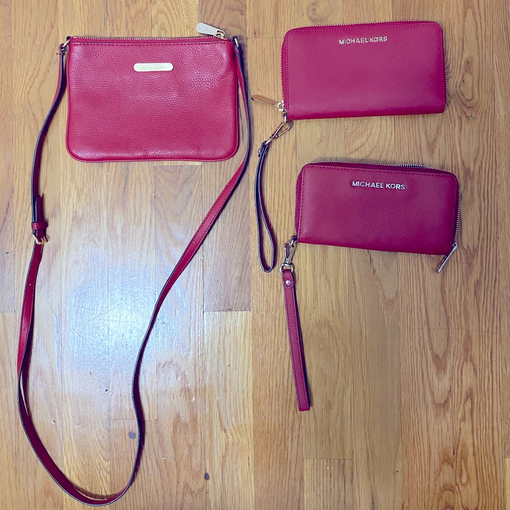 Michael Kors great condition bundle special in red